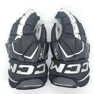 CCM AS-V Pro - Gants de hockey Pro Stock d'occasion (noir/blanc)